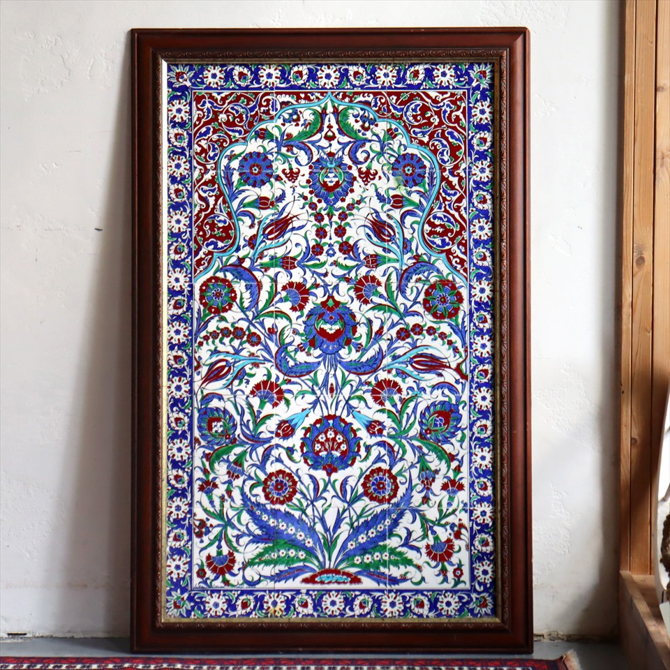 楽天市場】【15%OFFクーポン対象】トルコ陶器 手書きタイルのパネル