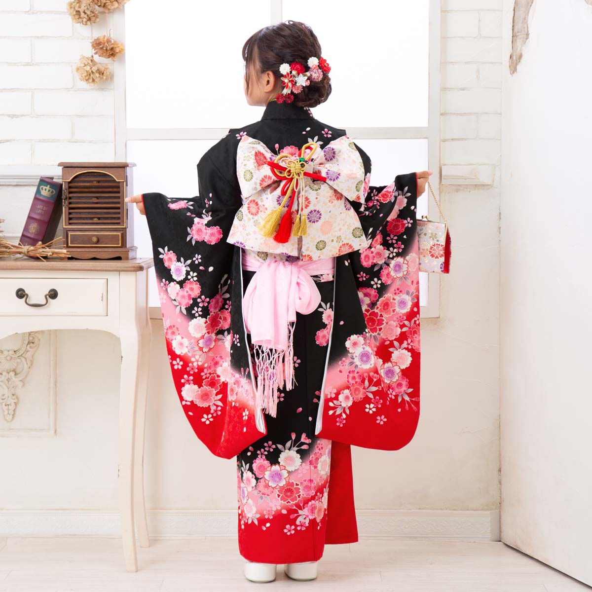 楽天市場】【レンタル】753 七五三 着物 7歳 フルセット 女の子