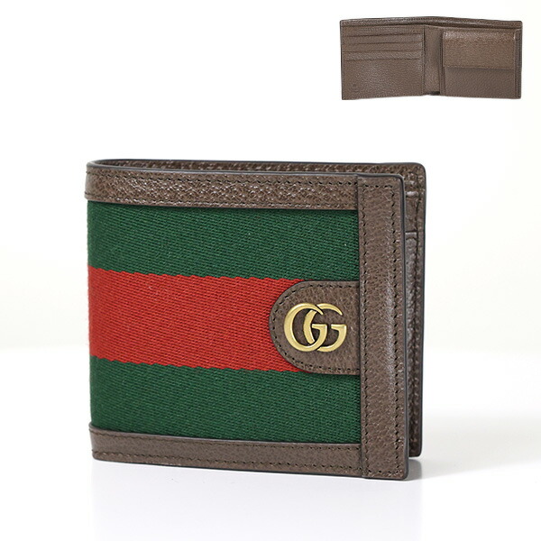 楽天市場】GUCCI グッチ Double G Web Bi-Fold Wallet 二つ折り財布