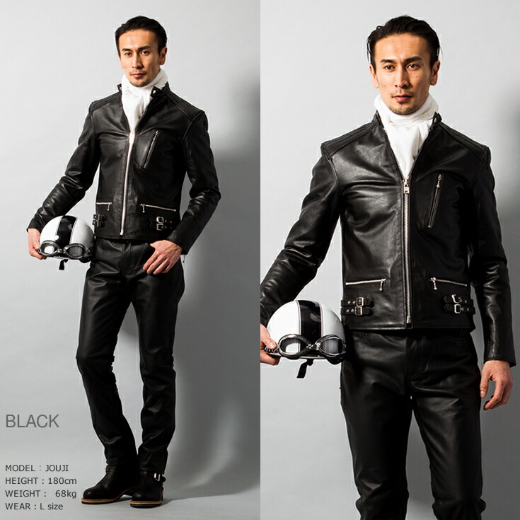 楽天市場】Horn Works 本革 UKシングルライダースジャケット メンズ