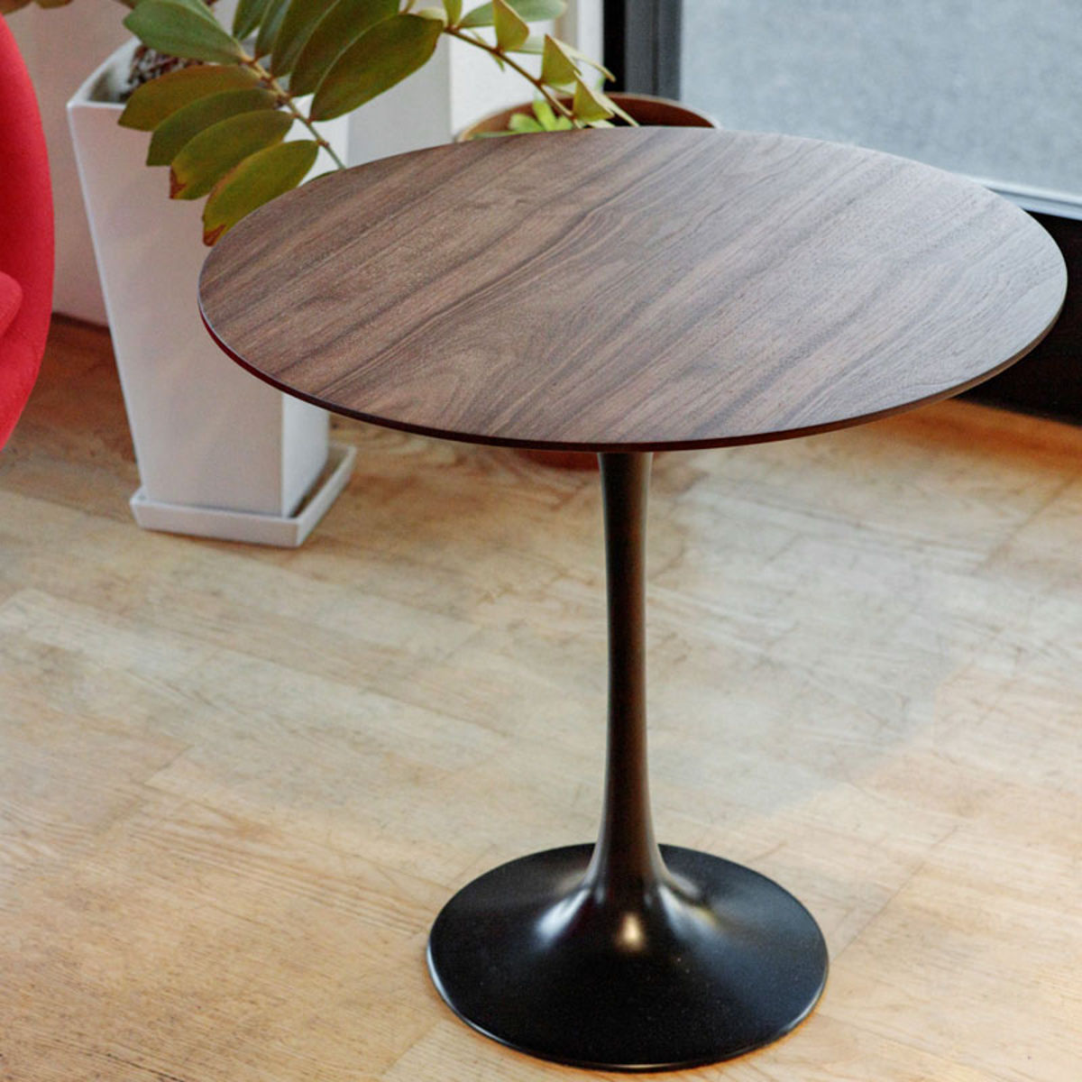 楽天市場】サイドテーブル 円型 直径52cm 高さ52cm ウォールナット