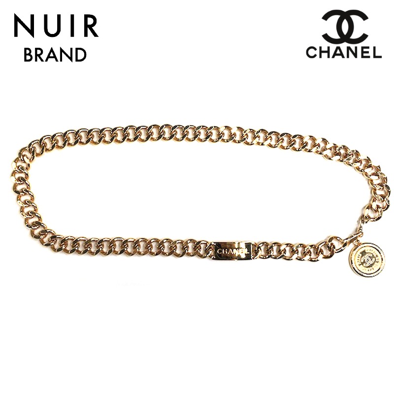 楽天市場】シャネル CHANEL チェーンベルト 1990年 ベルト GP ゴールド