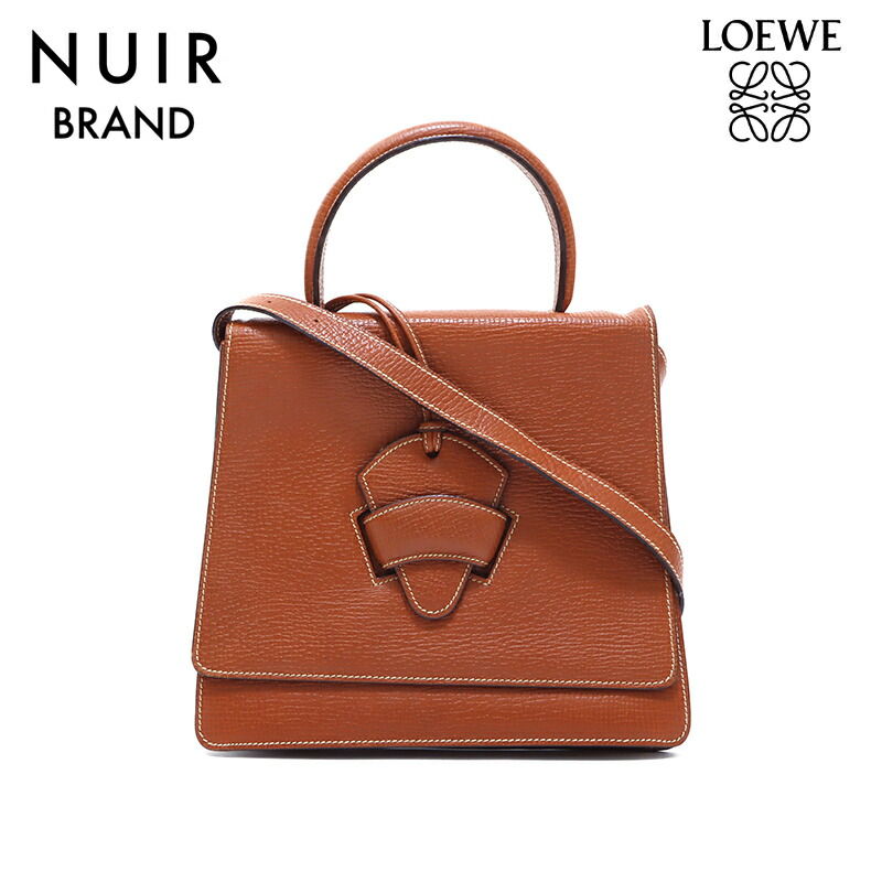 楽天市場】ロエベ LOEWE レザー バルセロナ ショルダーバッグ ブラウン