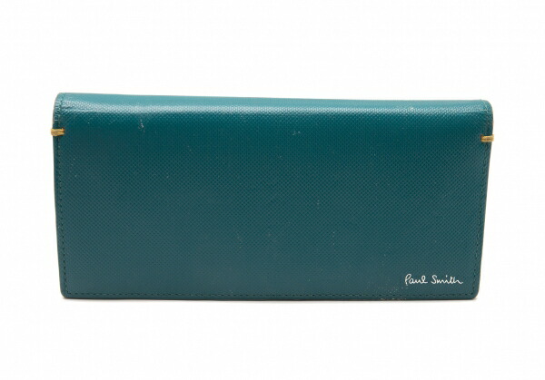 楽天市場】【中古】 ポールスミス Paul Smith ロゴレザー二つ折り長