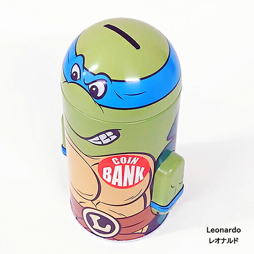 楽天市場】ミュータント タートルズ 缶 貯金箱 ( ドナテロ ／ 紫