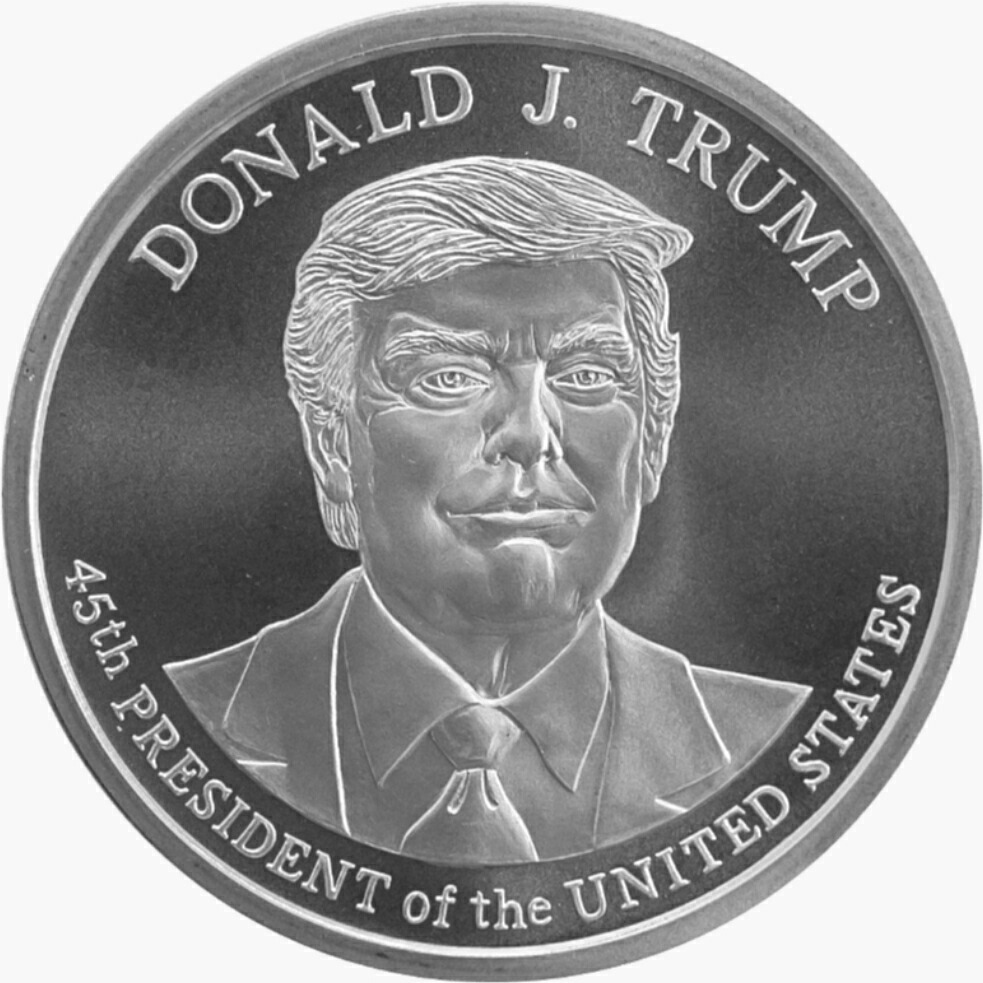 楽天市場】【純銀 99.9％】純銀コイン「ドナルド・トランプ 大統領」1