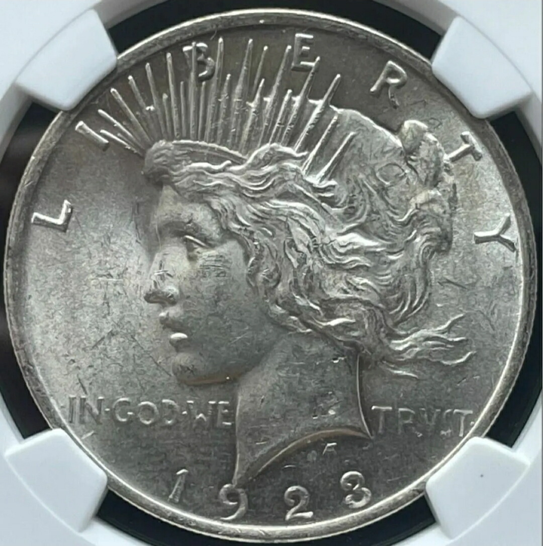 ココア】アメリカ 1ドル銀貨 ピースダラー アメリカ】1ドル 銀貨