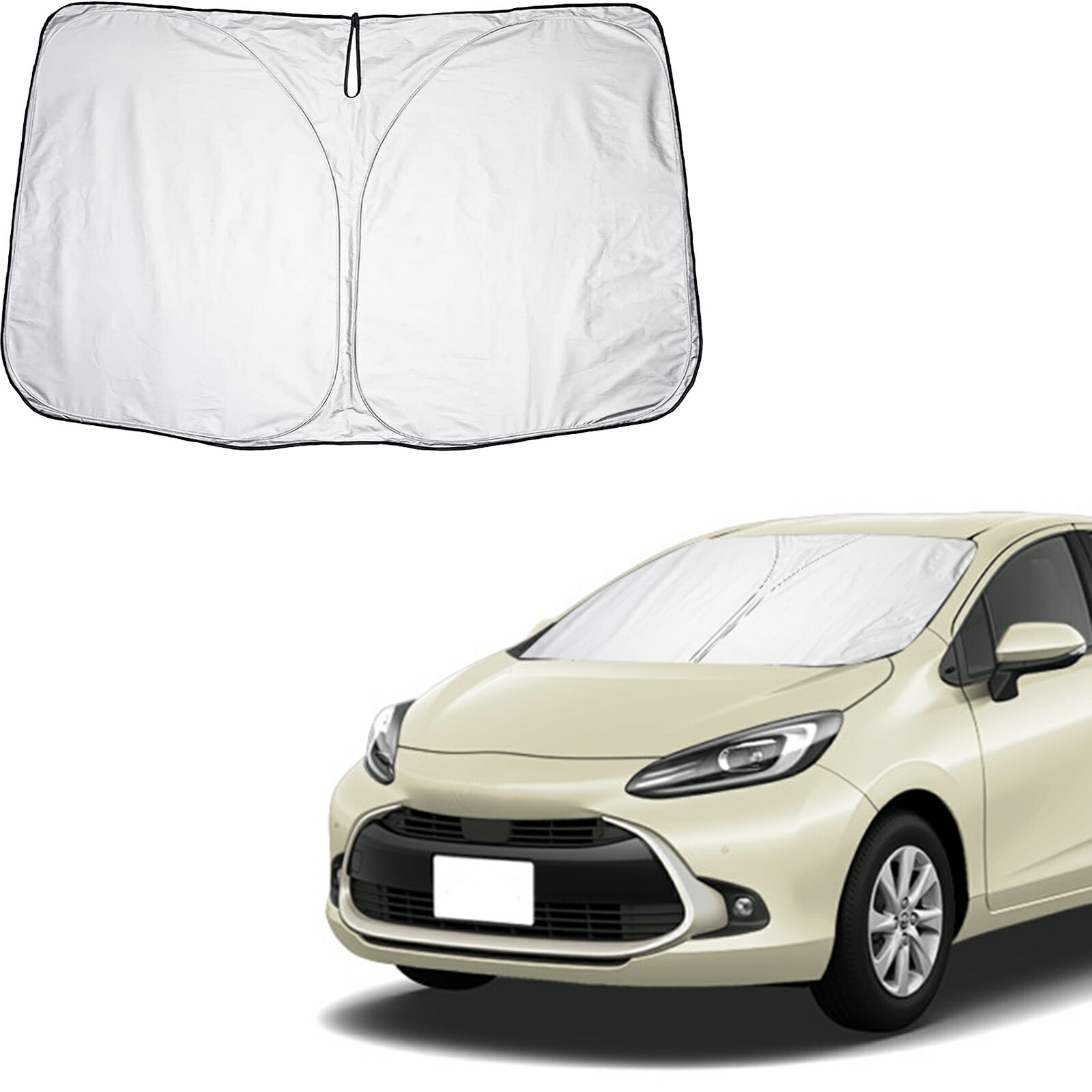 楽天市場】トヨタ アクア 専用 フロントガラス用サンシェード車 NHP10