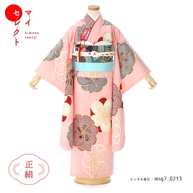 楽天市場】【レンタル】 七五三 身長110cm〜125cm 7歳 正絹 着物