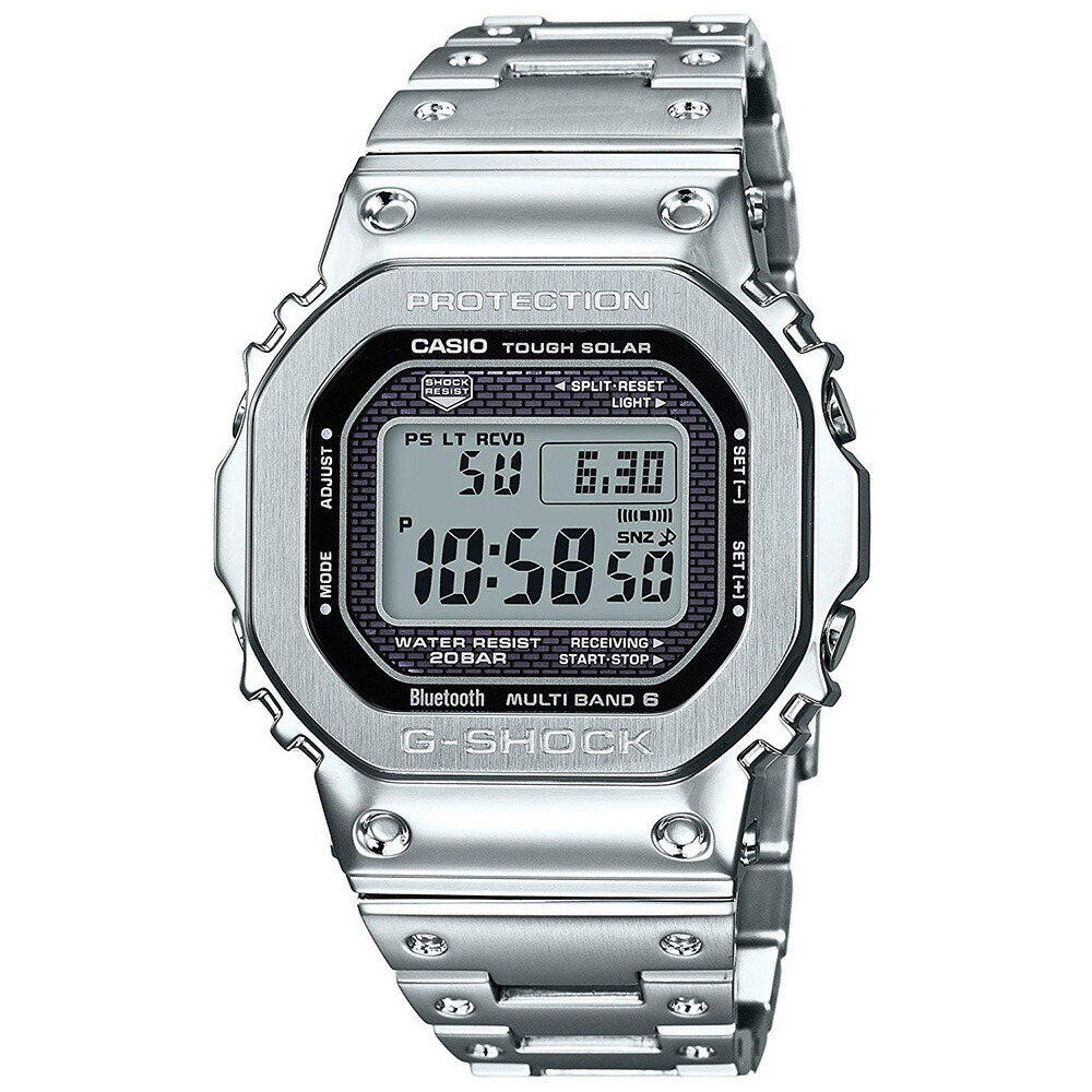 楽天市場】CASIO “G-SHOCK” GMW-B5000D-1JFシルバーフルメタル G-SHOCK