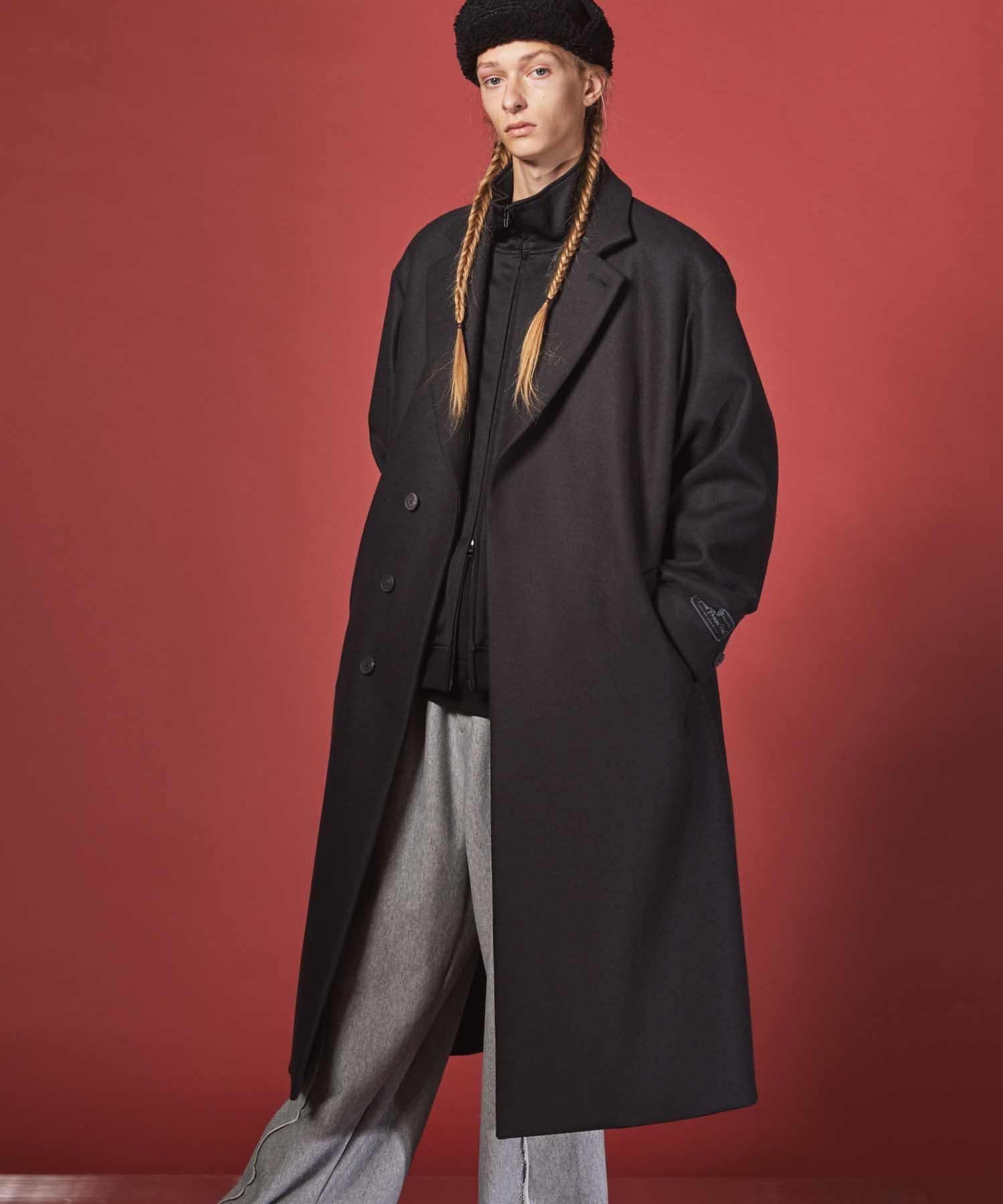 MAISON SPECIAL｜Super140s Prime-Over Melton Chesterfield Coat