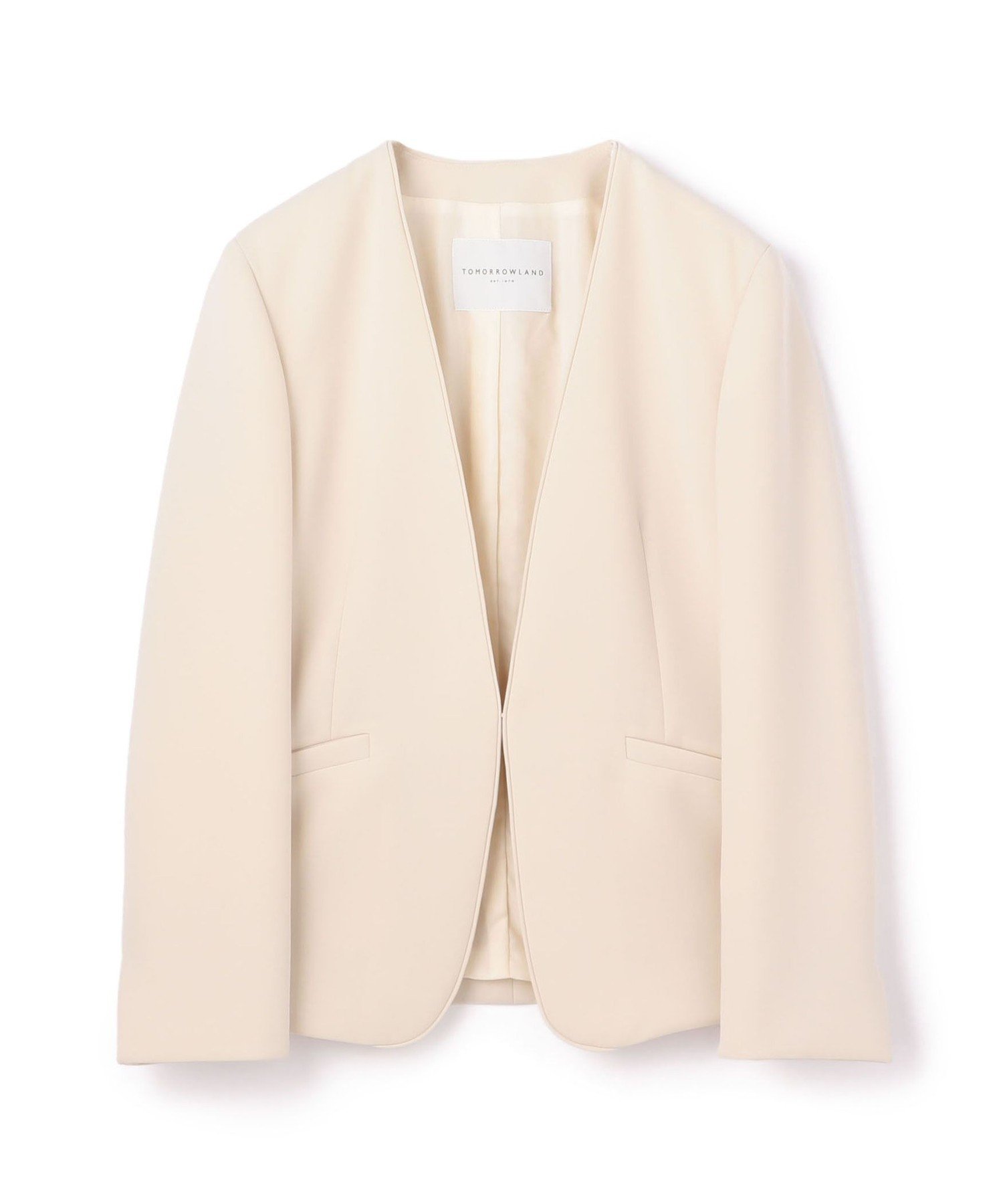 TOMORROWLAND｜ドライダブルクロス ノーカラージャケット | Rakuten