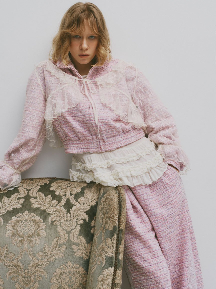 FURFUR｜裾フリルジャージートップス | Rakuten Fashion(楽天