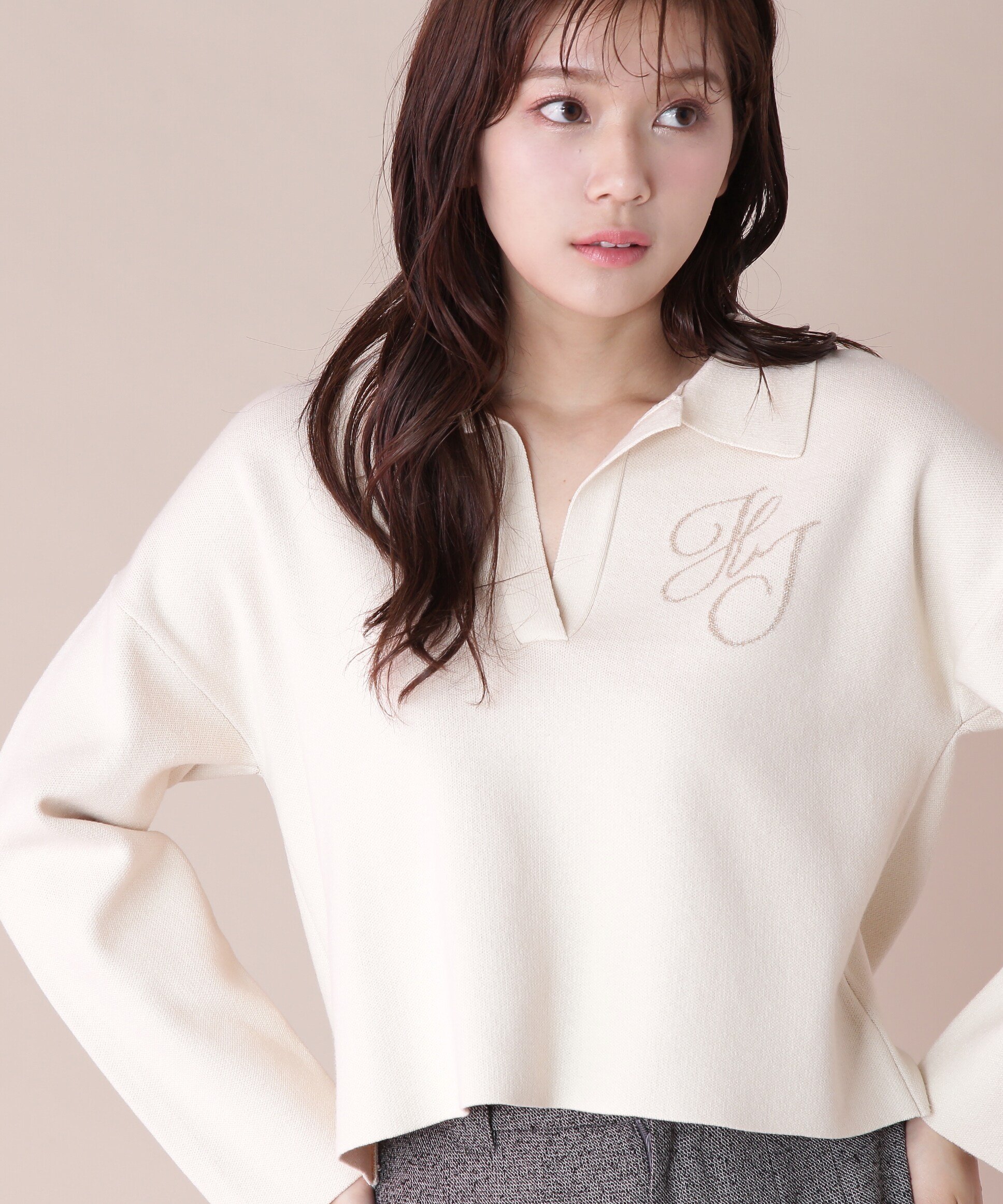 JILL by JILL STUART｜スキッパーニットトップス | Rakuten Fashion