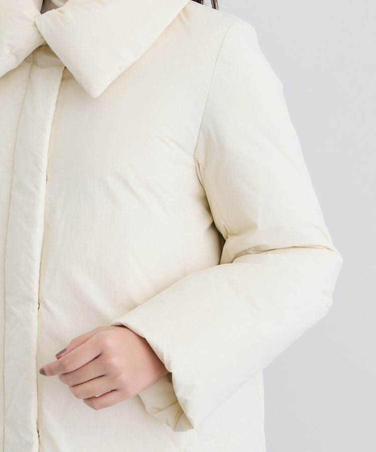 INDIVI｜【撥水/洗える/デザイン衿】ステッチレス ショートダウン