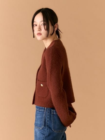 LILY BROWN｜【WEB限定カラー】金釦フォックスニットジャケット