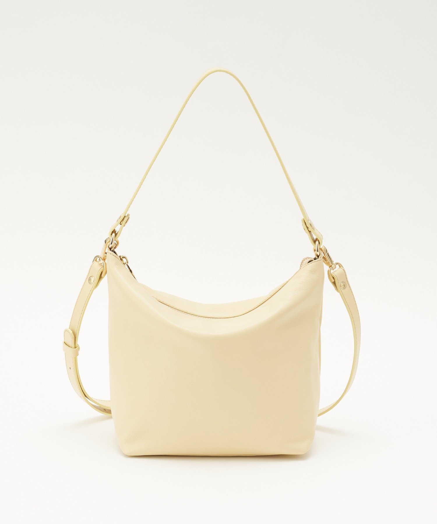 russet｜【20%ポイントバック】ソフトレザーシンプルショルダーバッグ