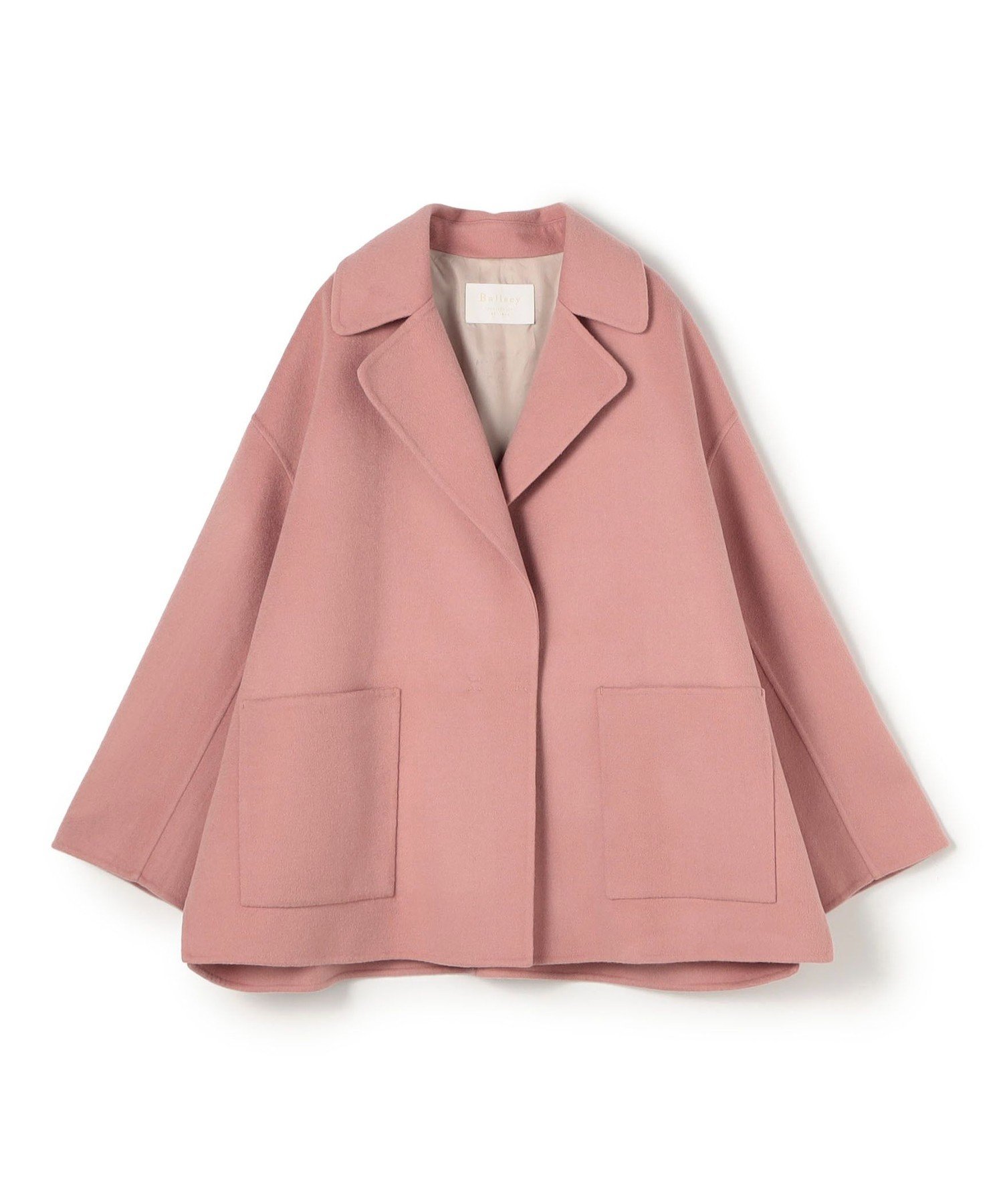 TOMORROWLAND｜プレミアムウールリバー オープンカラーショートコート