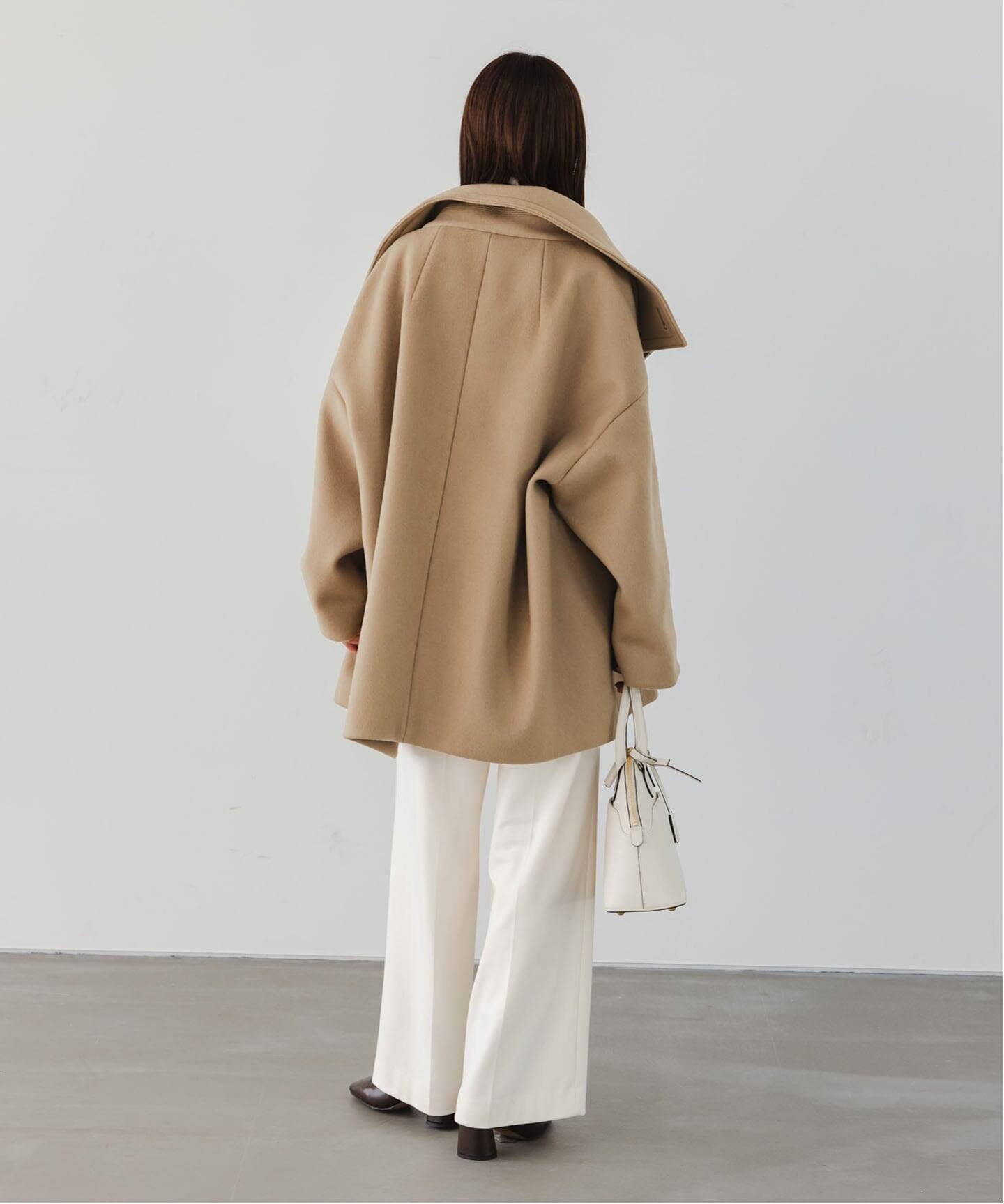 NOBLE｜《追加》スタンドカラーオーバーコート | Rakuten Fashion(楽天