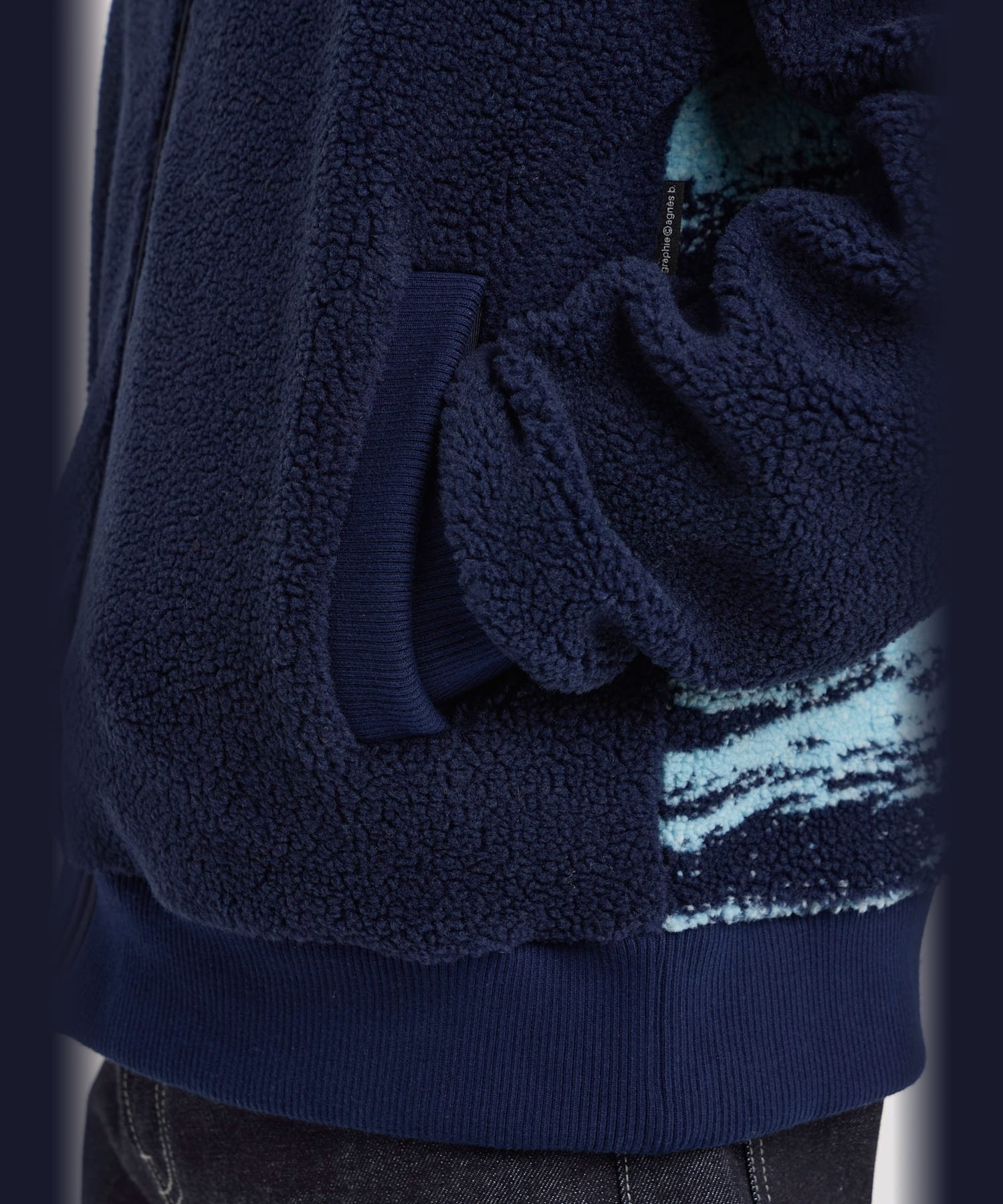 agnes b.｜メンズ ボア ブルゾン 