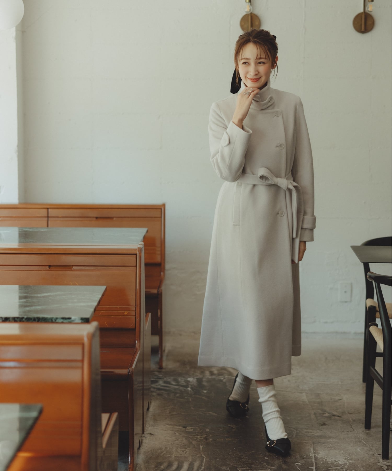 31 Sons de mode｜2025秋冬新作 スタンドカラーロングコート | Rakuten