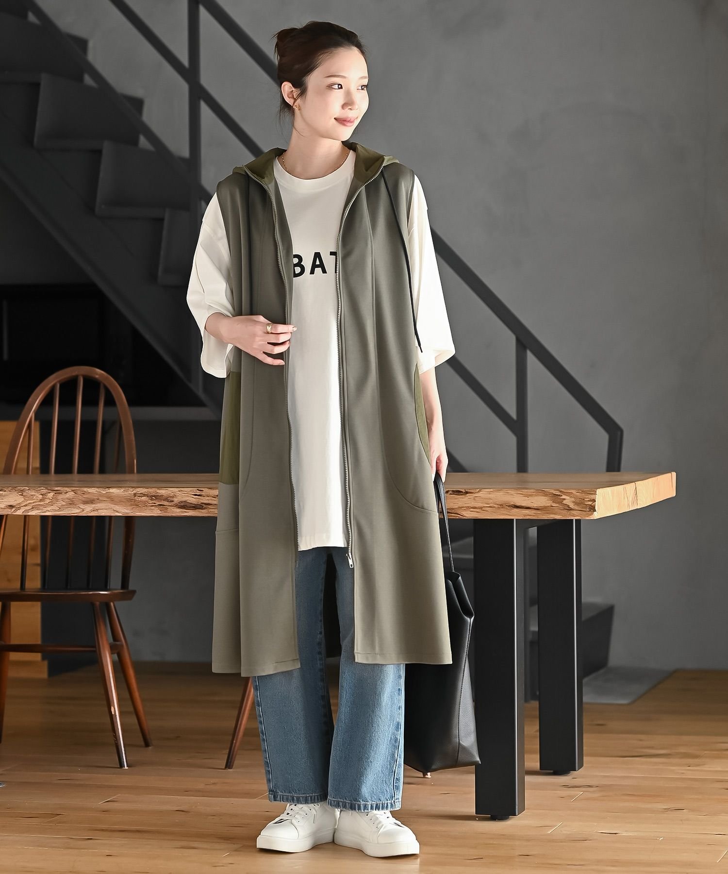 rps｜フードロングベスト | Rakuten Fashion(楽天ファッション／旧楽天