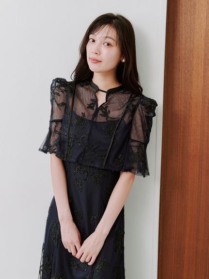 SNIDEL｜エンブロイダリーボレロセットドレス | Rakuten Fashion(楽天