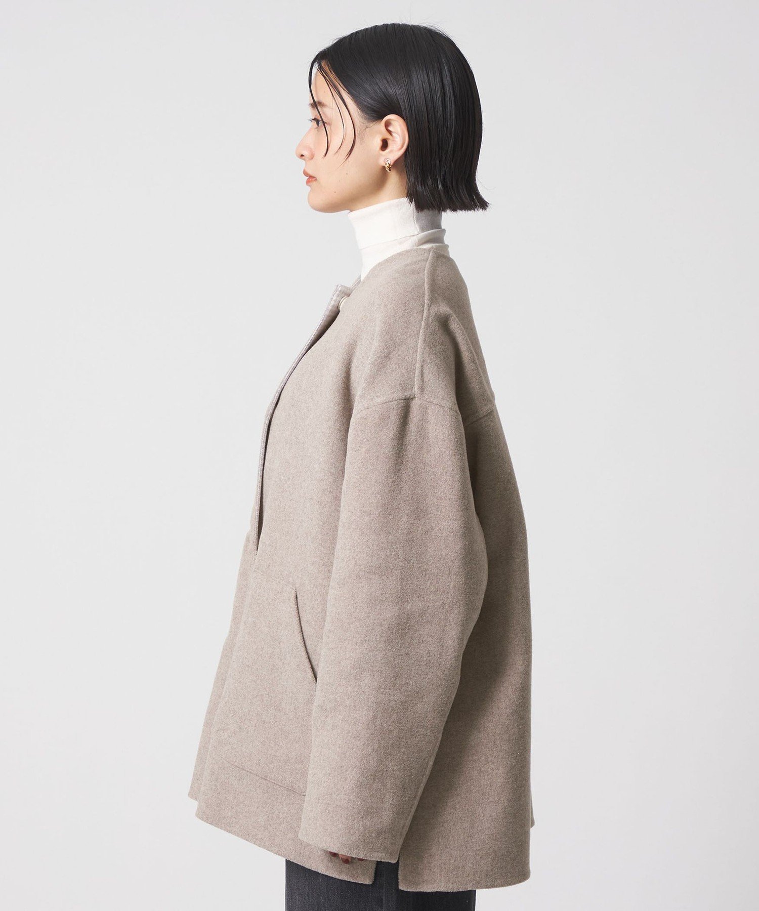 UNITED ARROWS LTD. OUTLET｜リバー ノーカラーコート -リバーシブル