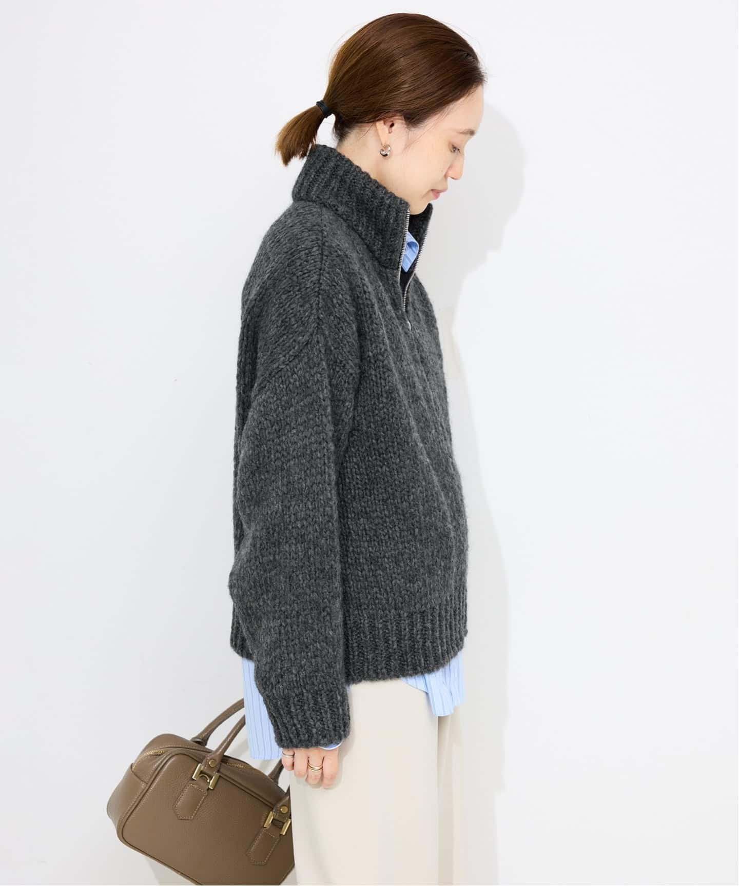 SLOBE IENA｜TRICOTS JEAN MARC SLOBE別注 ジップカーディガン PRESTON