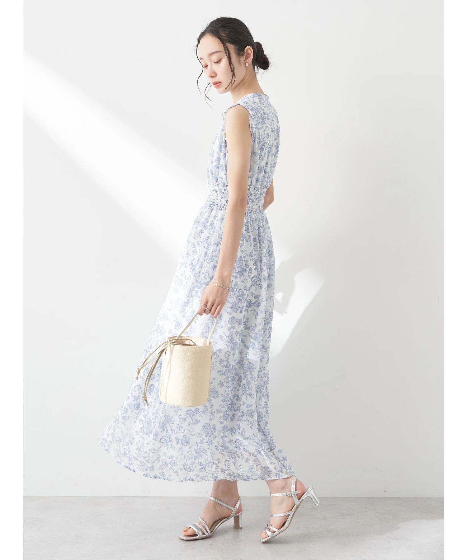 earth music&ecology｜ノースリ花柄ワンピース | Rakuten Fashion(楽天
