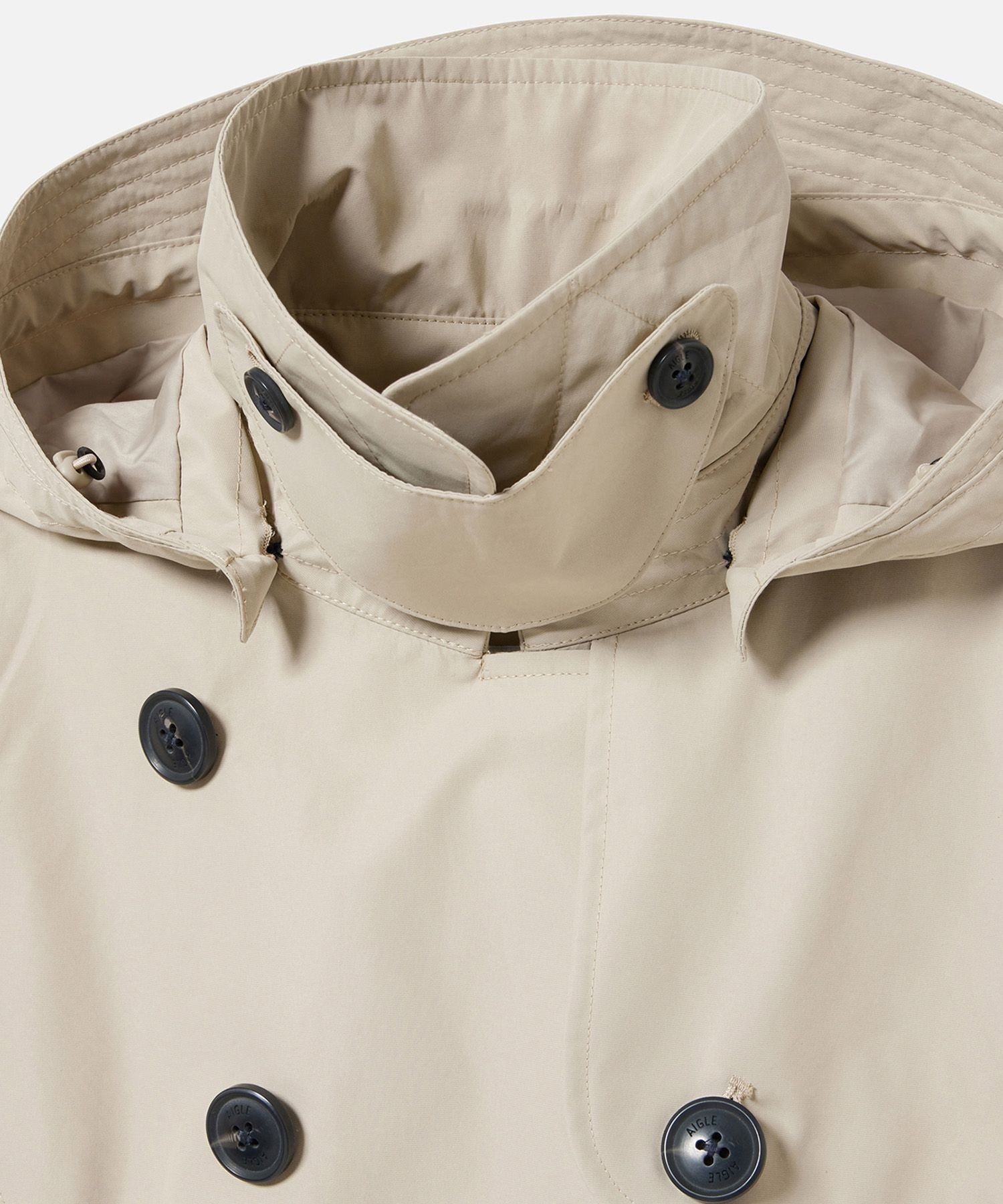 AIGLE｜GORE-TEX 防水 透湿 防風 ゴアテックス フーデッドロング