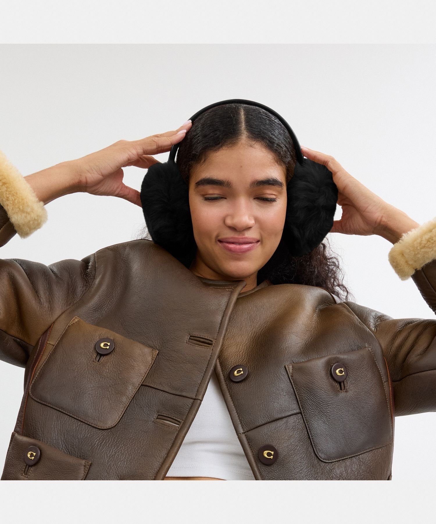 COACH｜【公式】シアリング イヤーマフ | Rakuten Fashion(楽天