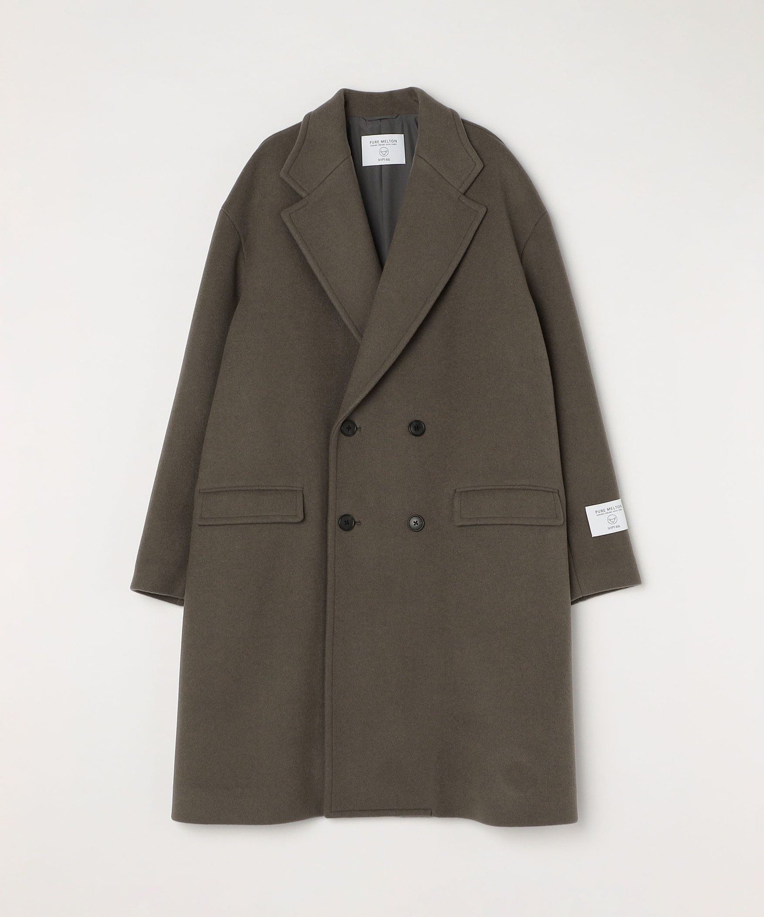 SHIPS｜SHIPS any: PURE WOOL MELTON ダブル チェスターコート