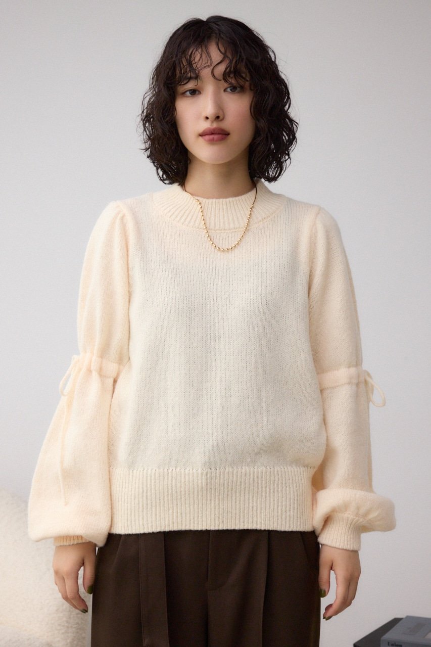 AZUL by moussy｜袖リボンデザインニット | Rakuten Fashion(楽天