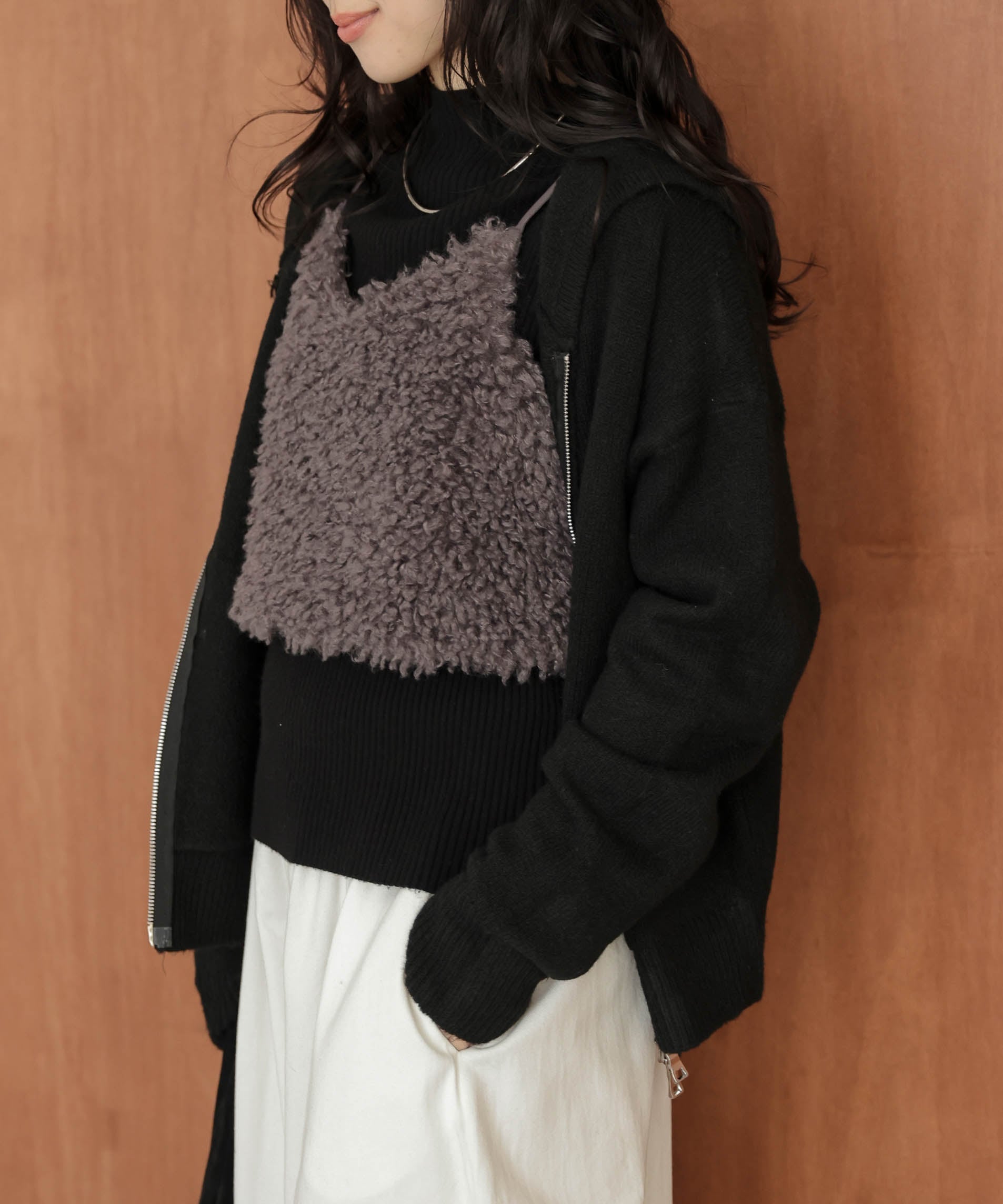 Lajour｜フェイクファーキャミソール | Rakuten Fashion(楽天