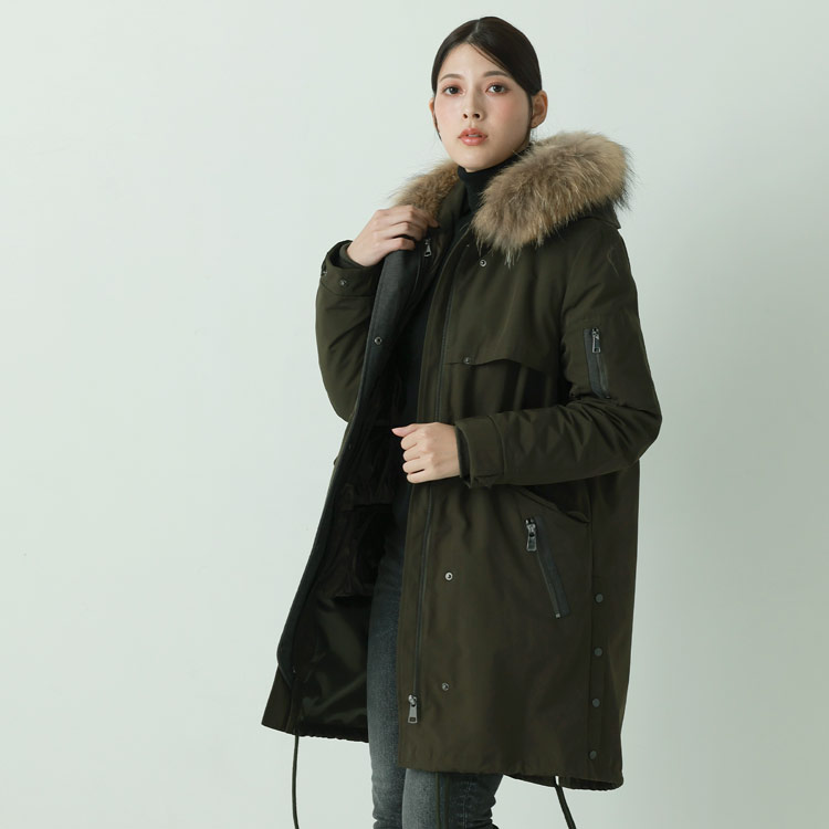 楽天市場】【5%offクーポン】モッズコート レディース 冬 ダウン