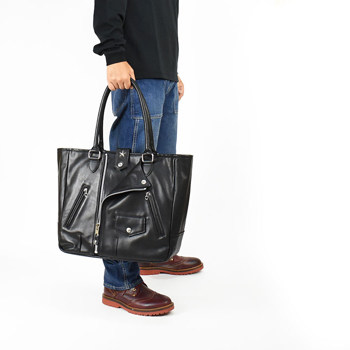 楽天市場】Schott ショット LEATHER RIDERS TOTE BAG レザー