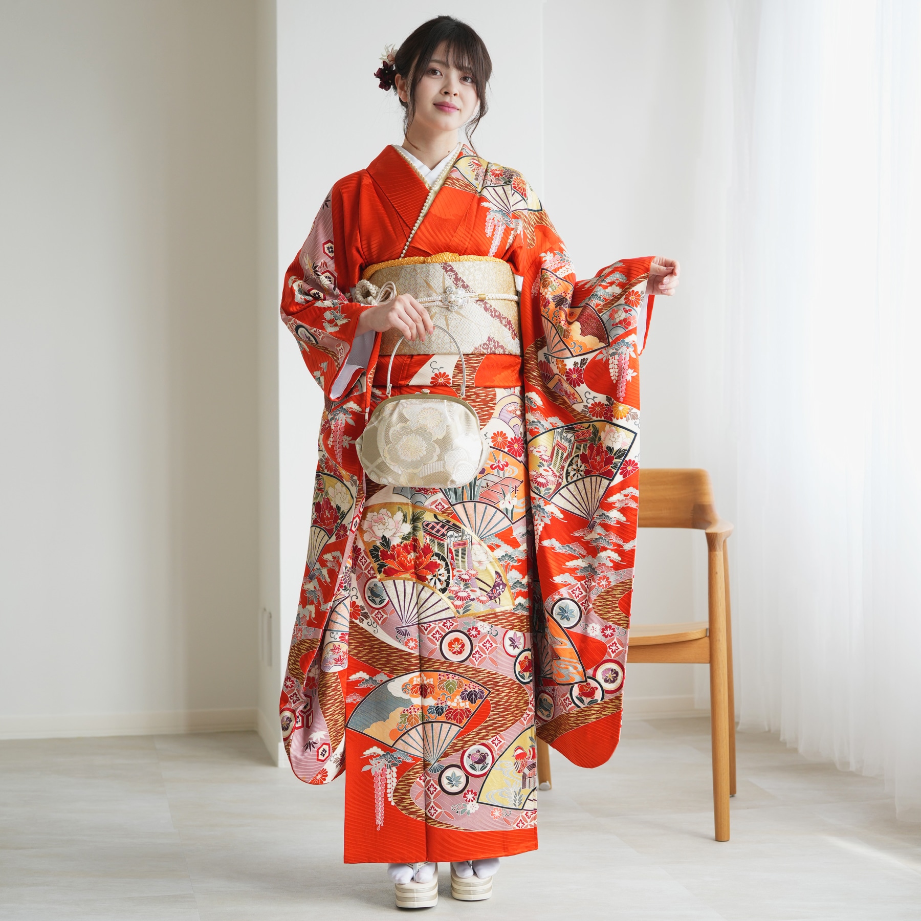 楽天市場】【レンタル】【振袖 正絹着物+袋帯 21点セット 絵羽】着物