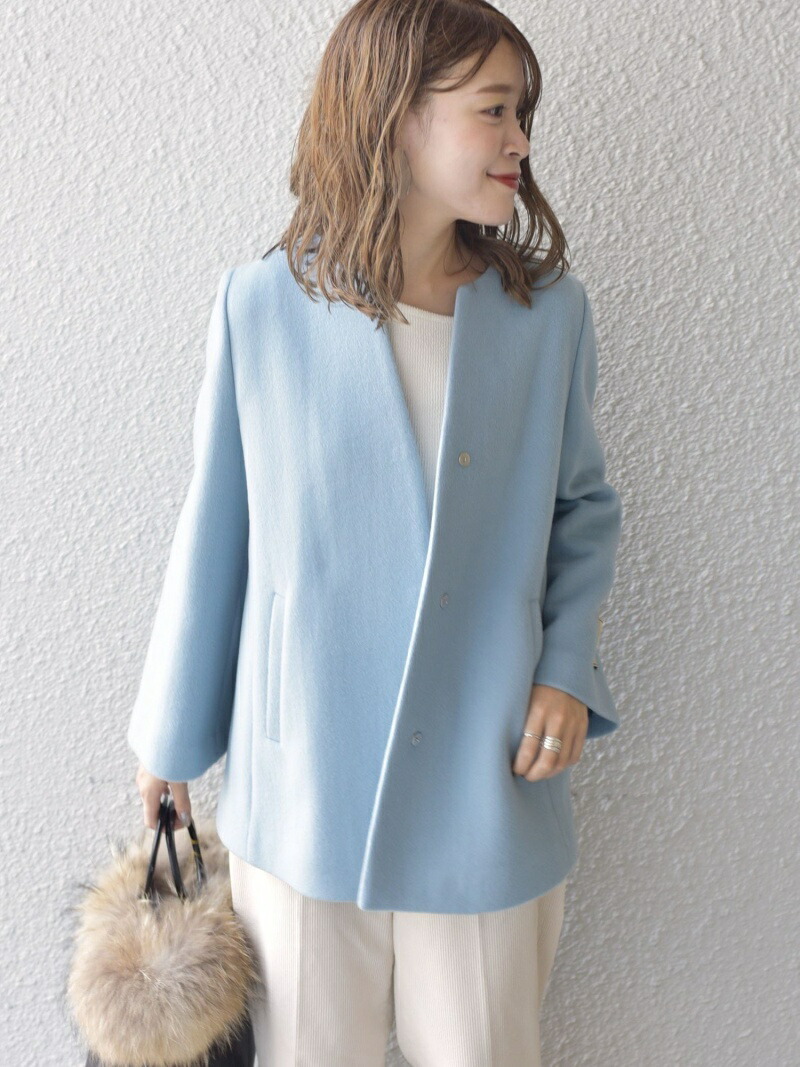 楽天市場】【SALE／30%OFF】SUPER140キーネックショートコート◇ SHIPS