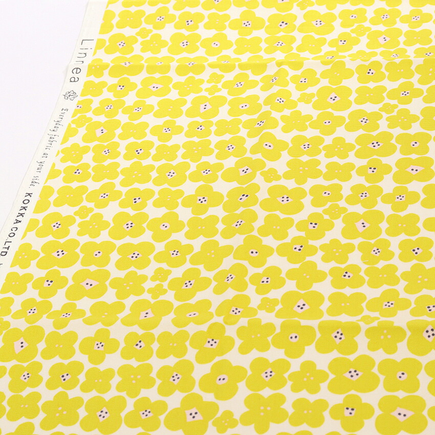 楽天市場】Linnea Flower border オックス 50cm単位 | 切売り 切り売り