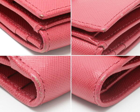 楽天市場】PRADA プラダ Wホック財布 1M0523 ピンク PEONIA レザー