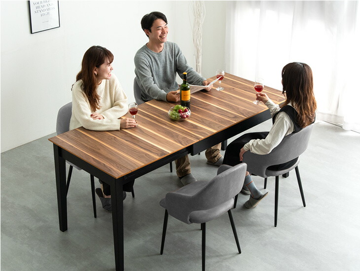 楽天市場】3段階伸長 ダイニングセット 120 150 180 4人 ダイニング