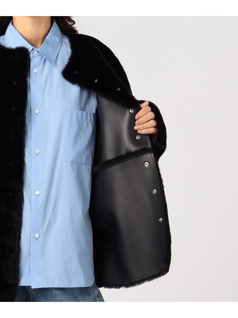 楽天市場】フェイクムートン リバーシブルショートコート MACPHEE