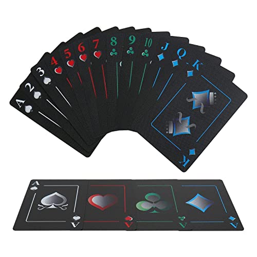 楽天市場】Joyoldelf トランプ プラスチック 54枚入り ブラック 防水