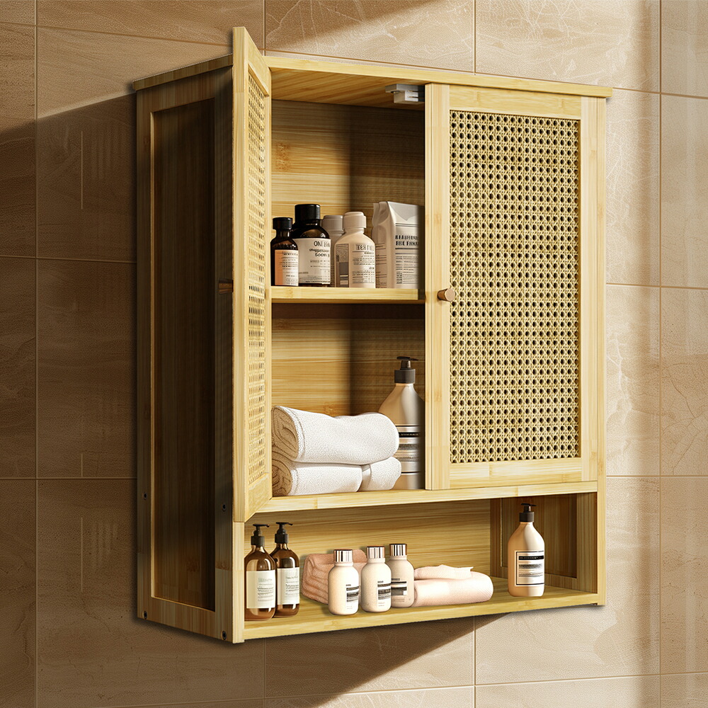 楽天市場】Wisfor ウォールシェルフ 扉付き 吊り戸棚 キッチン 壁面