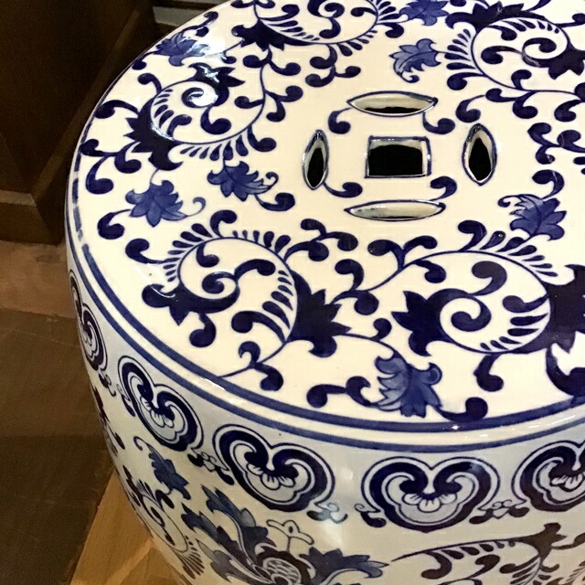 楽天市場】陶器 スツール イス 腰掛け 花台 ガーデンチェア おしゃれ