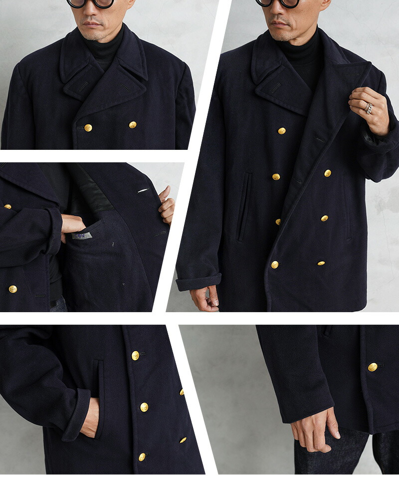 楽天市場】実物 USED スウェーデン軍 ダブルフェイス 8ボタン ウール