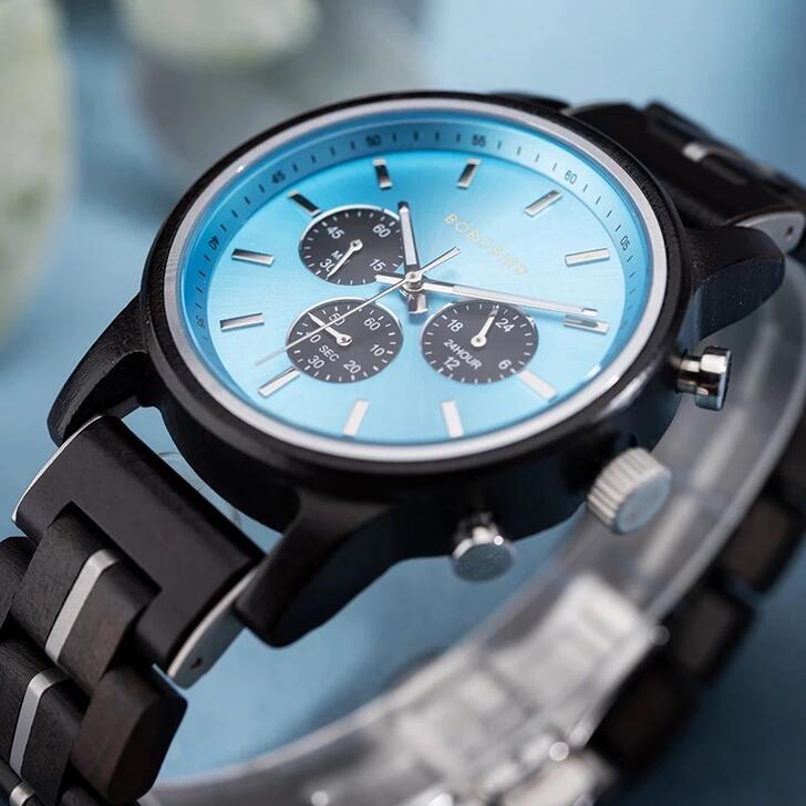 楽天市場】木製腕時計 ウッドウォッチ メンズ 40代 50代 クロノグラフ