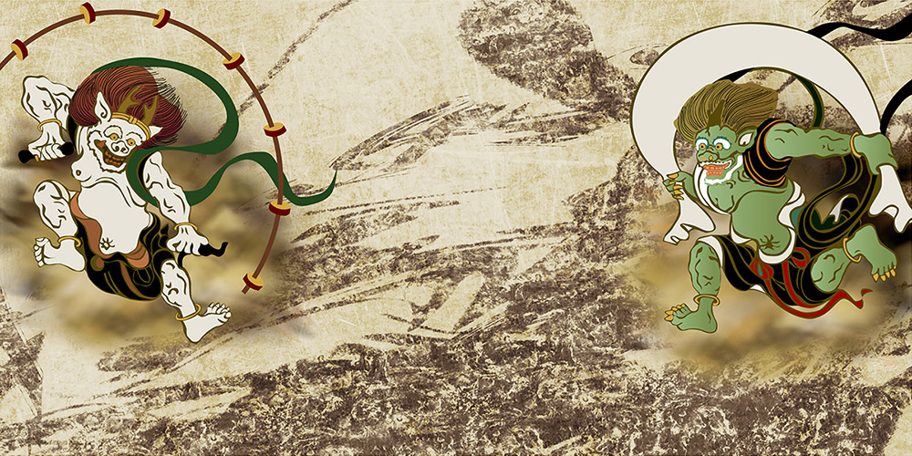 楽天市場】国産 日本製 送料無料 7尺6曲 屏風SLデザインシリーズ 風神