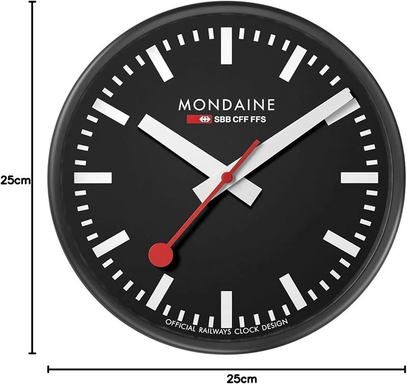 楽天市場】MONDAINE モンディーン 掛時計 ウォールクロック ブラック